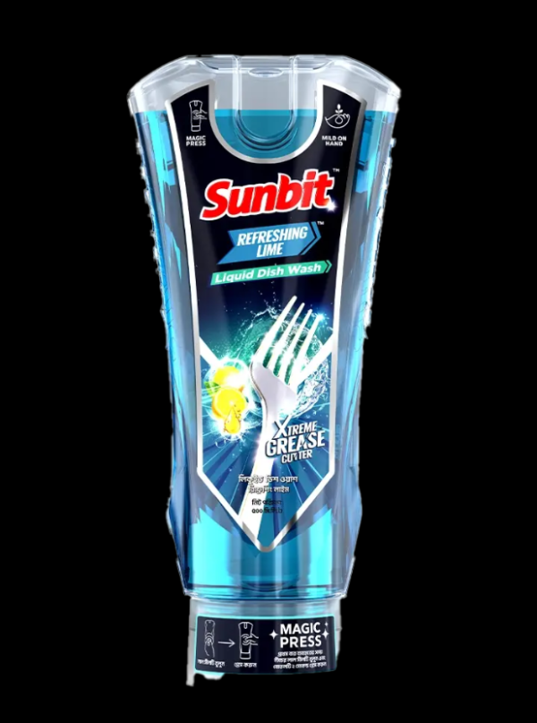 Sunbit Refreshing Lime Magic Press Liquid Dishwash 500ml