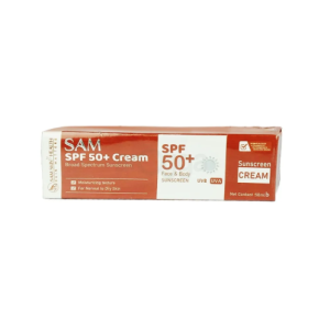 Sam SPF 50+ Cream Broad Spectrum Sunscreen 50ml